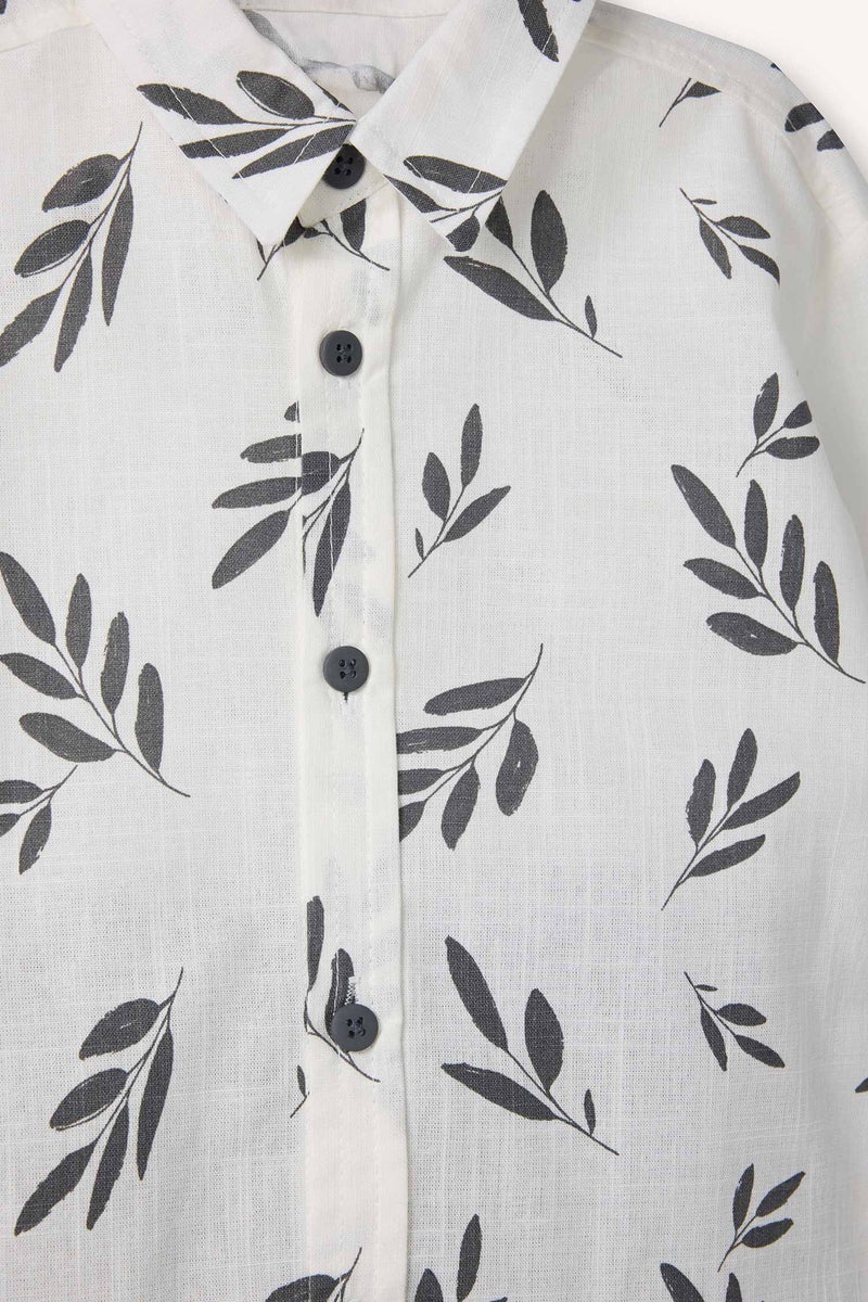 ديفاكتو طقم اولادي قميص وبنطلون مطبوع قصة عادية - قطعتين - Image 3